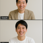 Zoomセッション中のコーチとクライアント