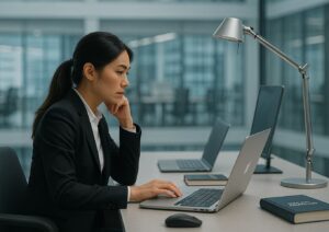 女性、悩み中。コーチングを受けることも考えているが、どんなコーチングが合うのか悩んでいる画像