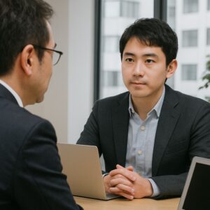 エグゼクティブコーチとクライアント（ビジネスパーソン）の画像